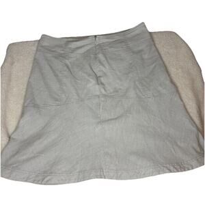 Royal Robbins Discovery Travel Skirt‎ Womens SZ 12 Light Beige Linen